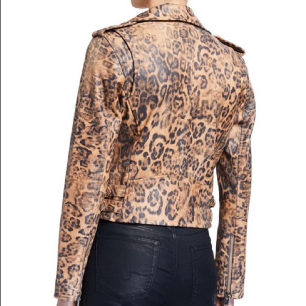 Walter Baker Francis Lamb Leather Moto Jacket - Picture 8 of 12